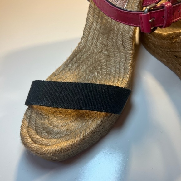Marc By Marc Jacobs Colorblock Leather Raffia Wedge Sandals EU size 41 - Picture 9 of 14